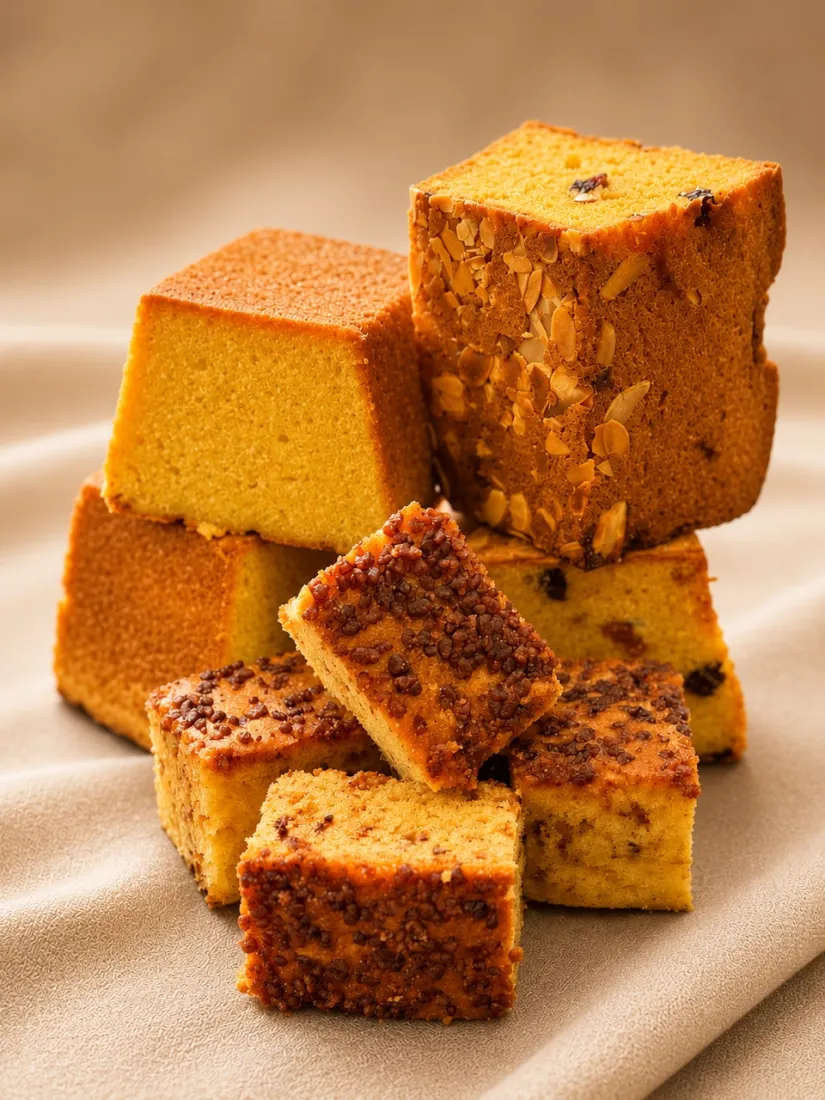 Verschillende soorten cake